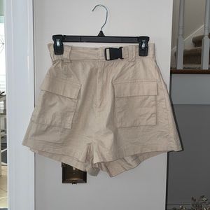 High Waisted Cargo Shorts